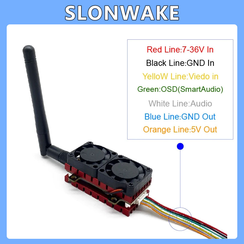 SLONWAKE 5.8G 48CH 4.2W VTX Ad - Drone Racing Vtx 评论和价格