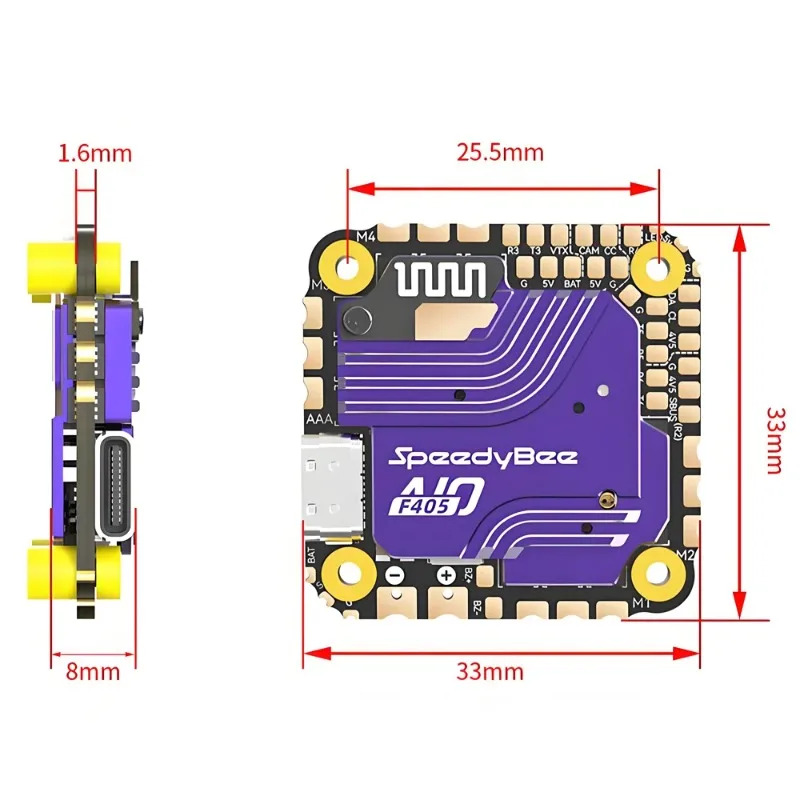SpeedyBee F405 AIO Flight Cont - Drone Racing Flight Controller 评论和价格