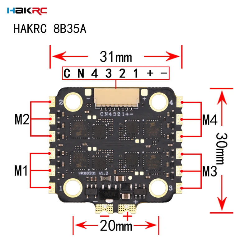 HAKRC F7220 V2 F7 Mini Flight  - Drone Racing Flight Controller 评论和价格